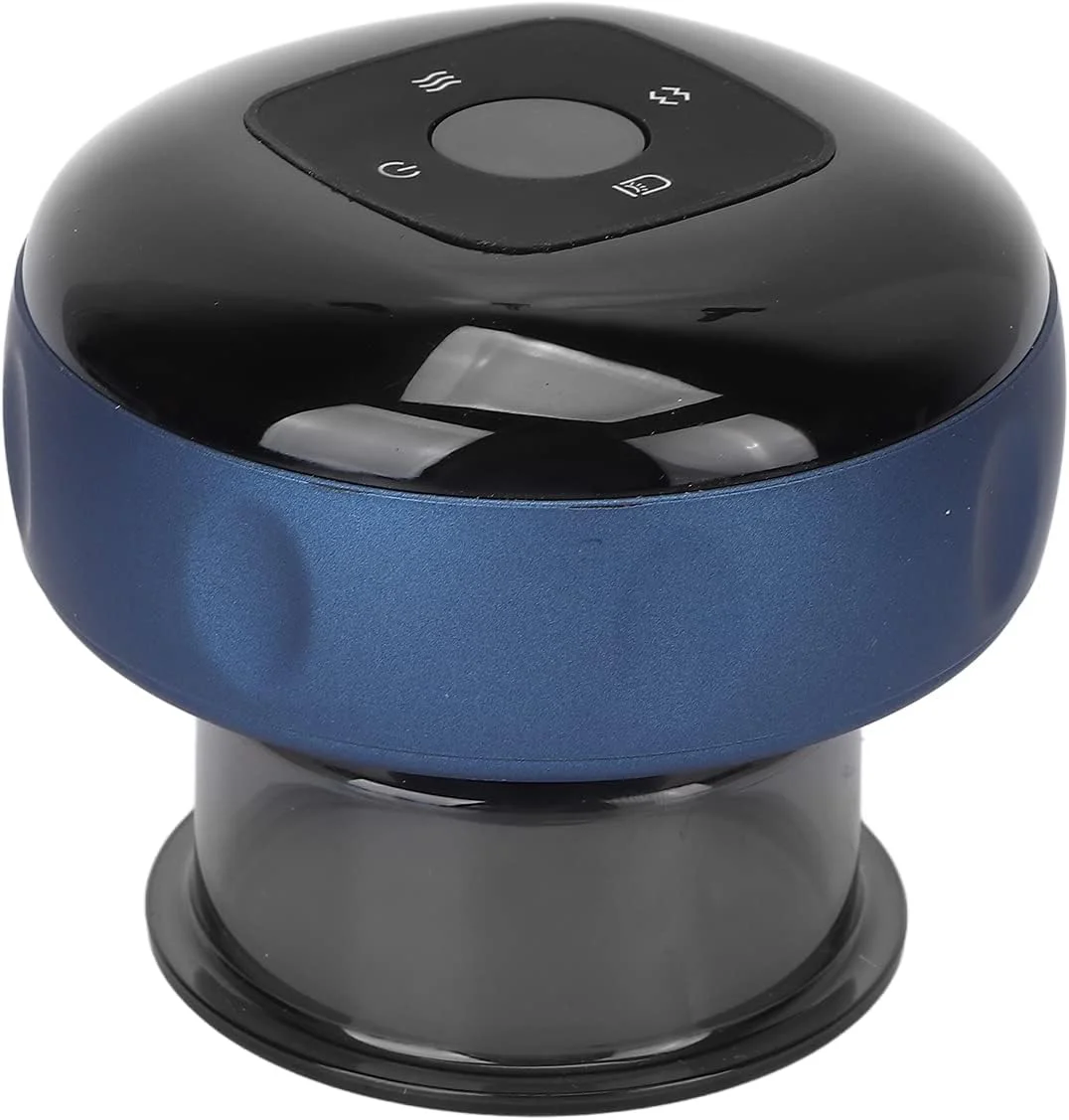 دستگاه ماساژور حجامت الکتریکی، گوا شا اسپا با 6 حالت کمپرس گرم، دستگاه ماساژ حجامت مکشی هوشمند برای پشت گردن بازو پا، درمان حجامت پویا قابل شارژ USB (آبی)