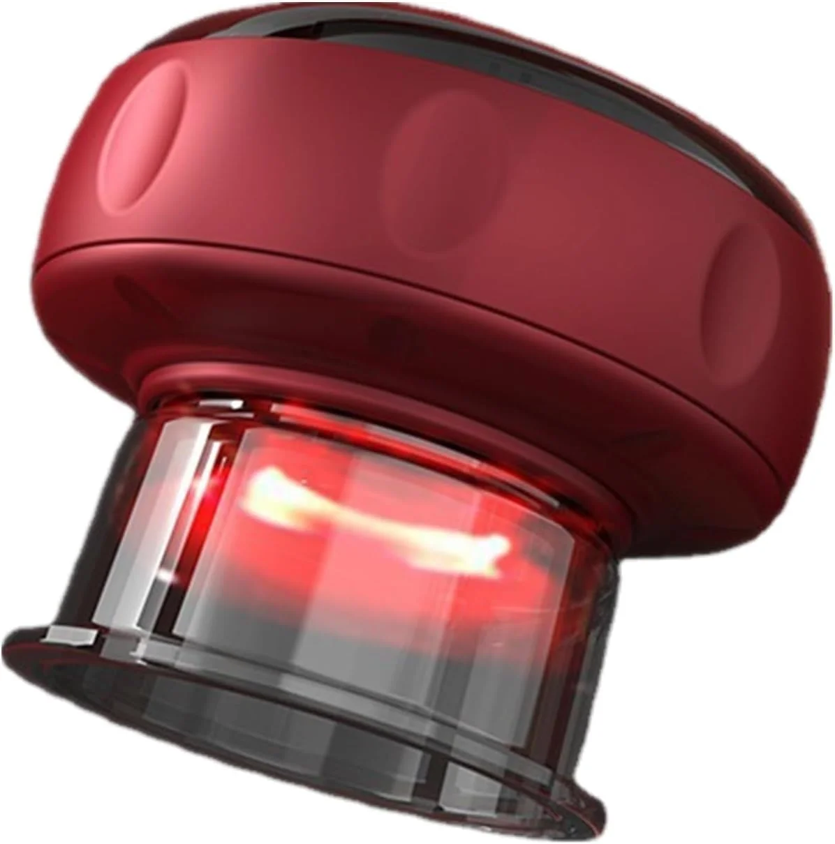 دستگاه کاپینگ هوشمند و پویای الترازون - دستگاه وکیوم تراپی 4 در 1 برای رفع سلولیت، ماساژور گوا شا، 12 سطح دما و مکش، قرمز