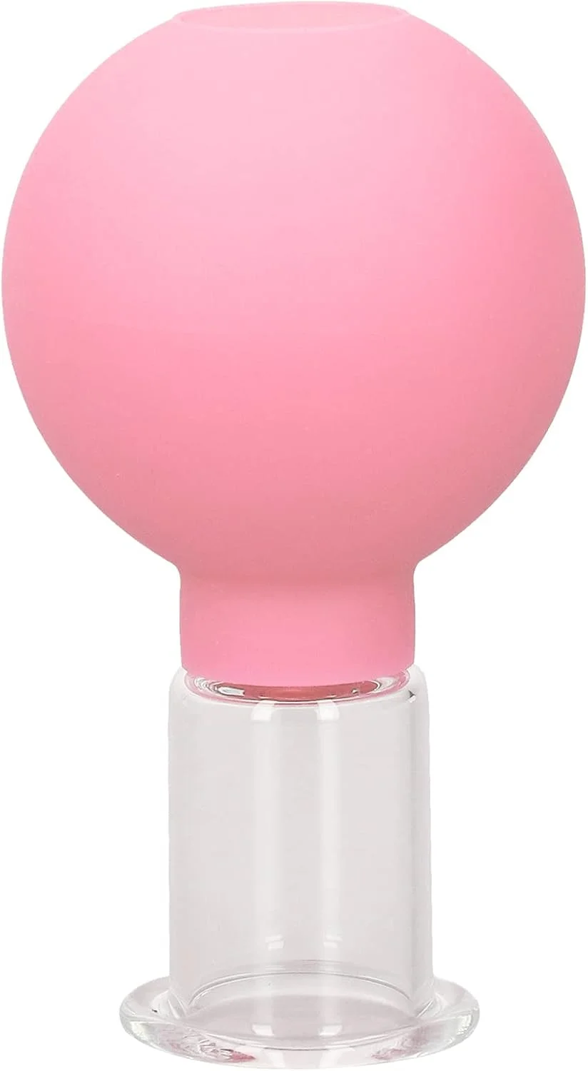 لیوان حجامت صورت، لیوان سیلیکونی وکیوم برای مراقبت از پوست لطیف، لیوان ماساژ مکش وکیوم برای استفاده خانگی (تکی صورتی شماره 3)