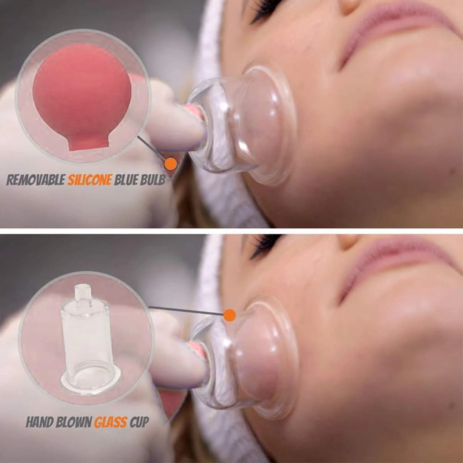 لیوان حجامت صورت، لیوان سیلیکونی مکش خلاء، مراقبت از زیبایی پوست لطیف، لیوان ماساژ مکش خلاء برای استفاده خانگی (تکی صورتی شماره 1)