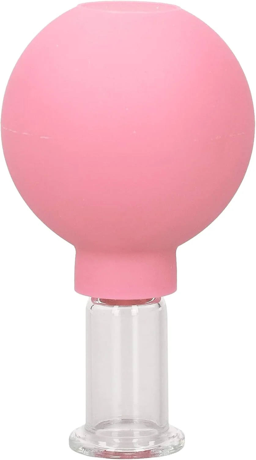 لیوان حجامت صورت، لیوان سیلیکونی وکیوم برای مراقبت از پوست لطیف، لیوان های ماساژ مکش وکیوم برای استفاده خانگی (تکی صورتی شماره 2)