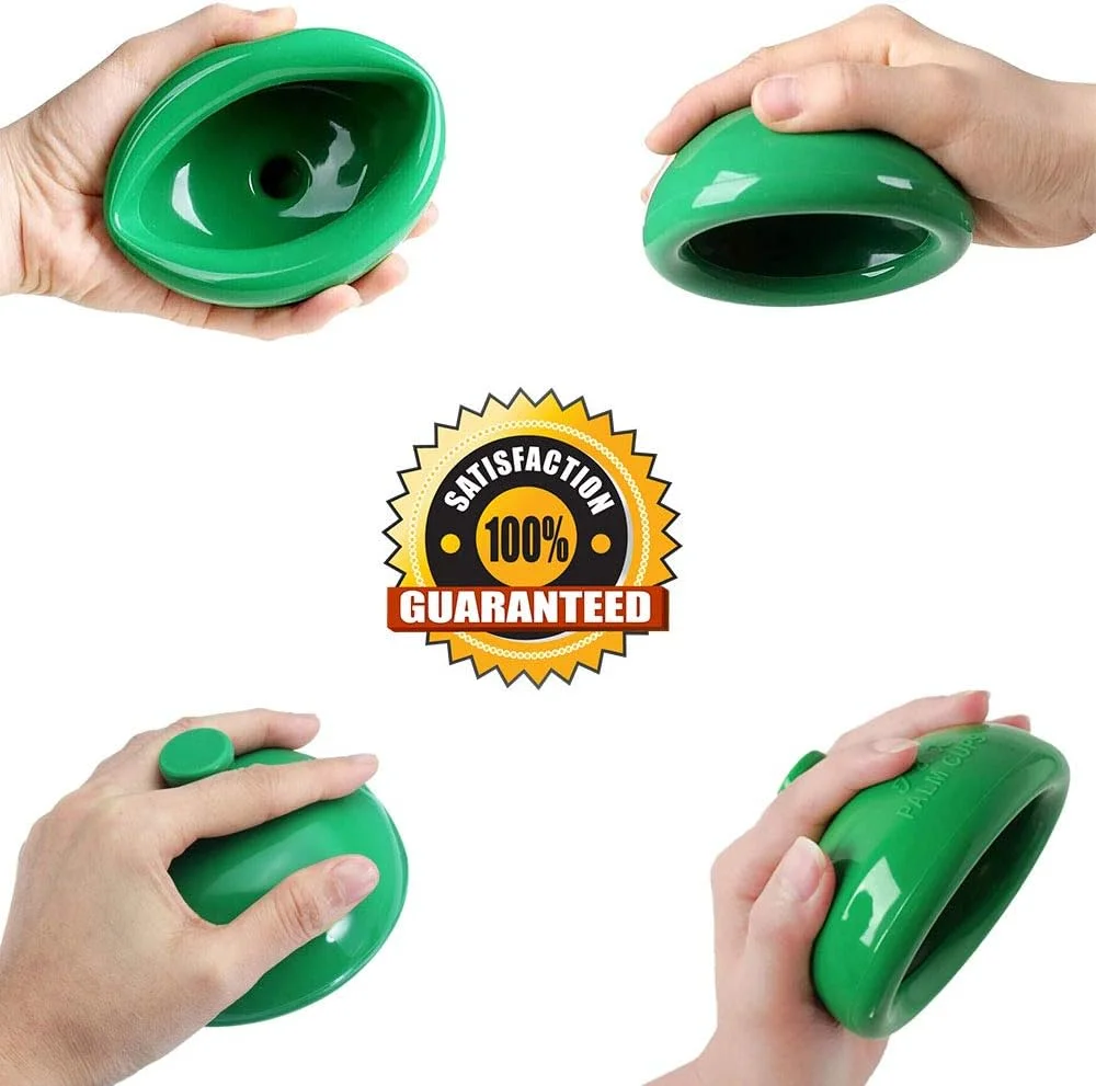 فنجان ضربه ای کف دست Fanwer (بزرگ) - فنجان فیزیوتراپی قفسه سینه، از بین برنده خلط و بلغم، درمان ضربه ای برای مشکلات دفع خلط و مراقبت های اولیه برای استراحت طولانی مدت در بستر