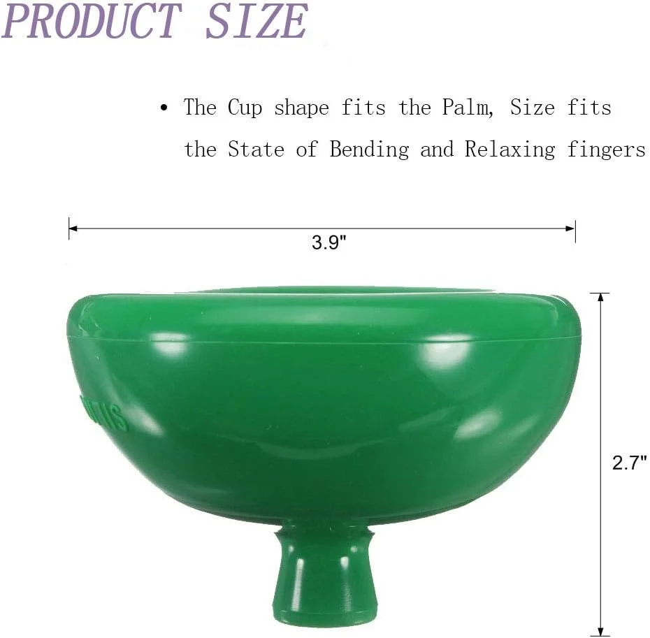 فنجان ضربه ای کف دست Fanwer (بزرگ) - فنجان فیزیوتراپی قفسه سینه، از بین برنده خلط و بلغم، درمان ضربه ای برای مشکلات دفع خلط و مراقبت های اولیه برای استراحت طولانی مدت در بستر
