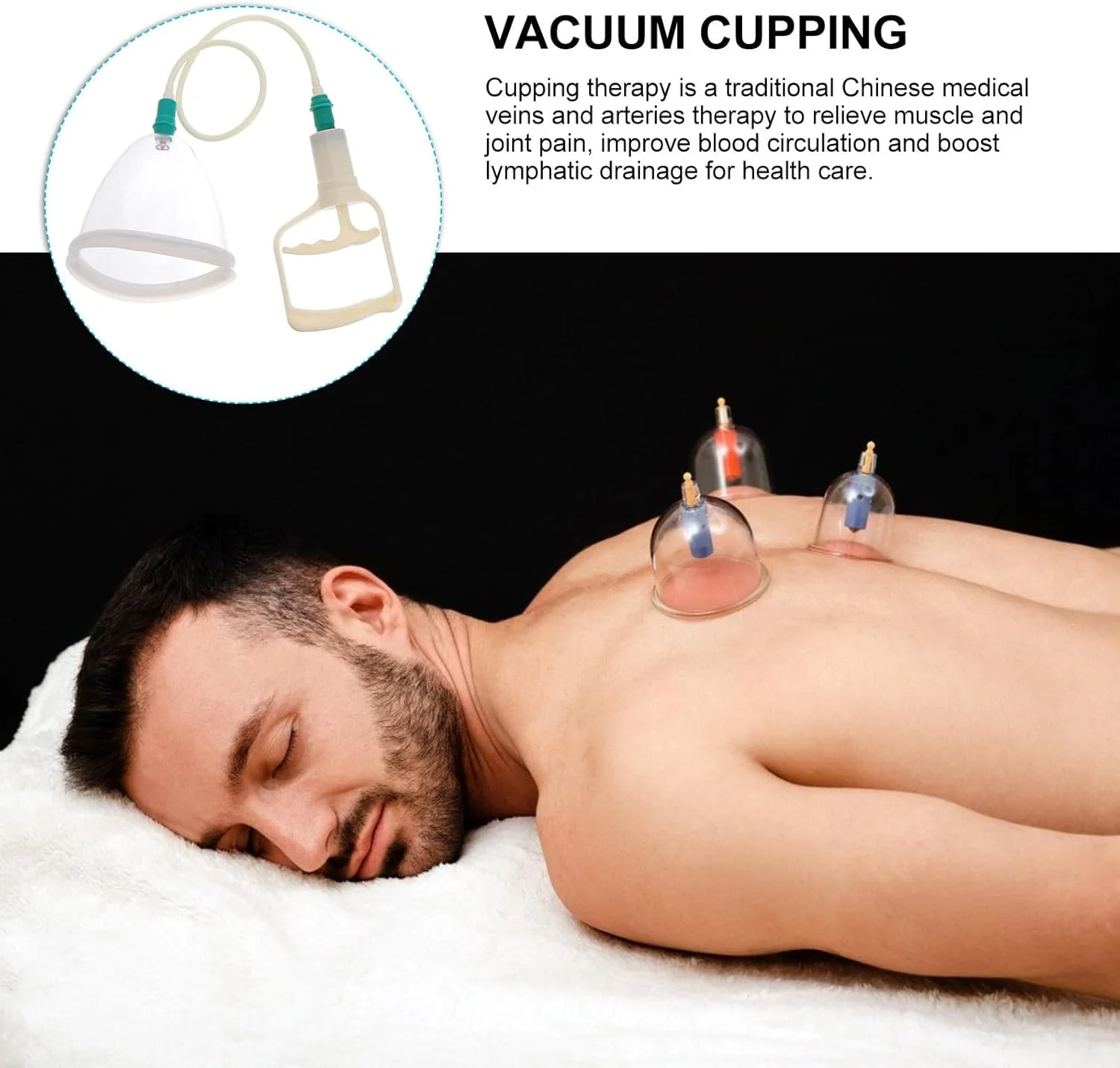 فومیز 2 عدد فنجان ماساژ با فشار منفی برای ماساژ بدن، ابزاری برای بهبود گردش خون، طراحی ساده و کاربردی برای استفاده در منزل