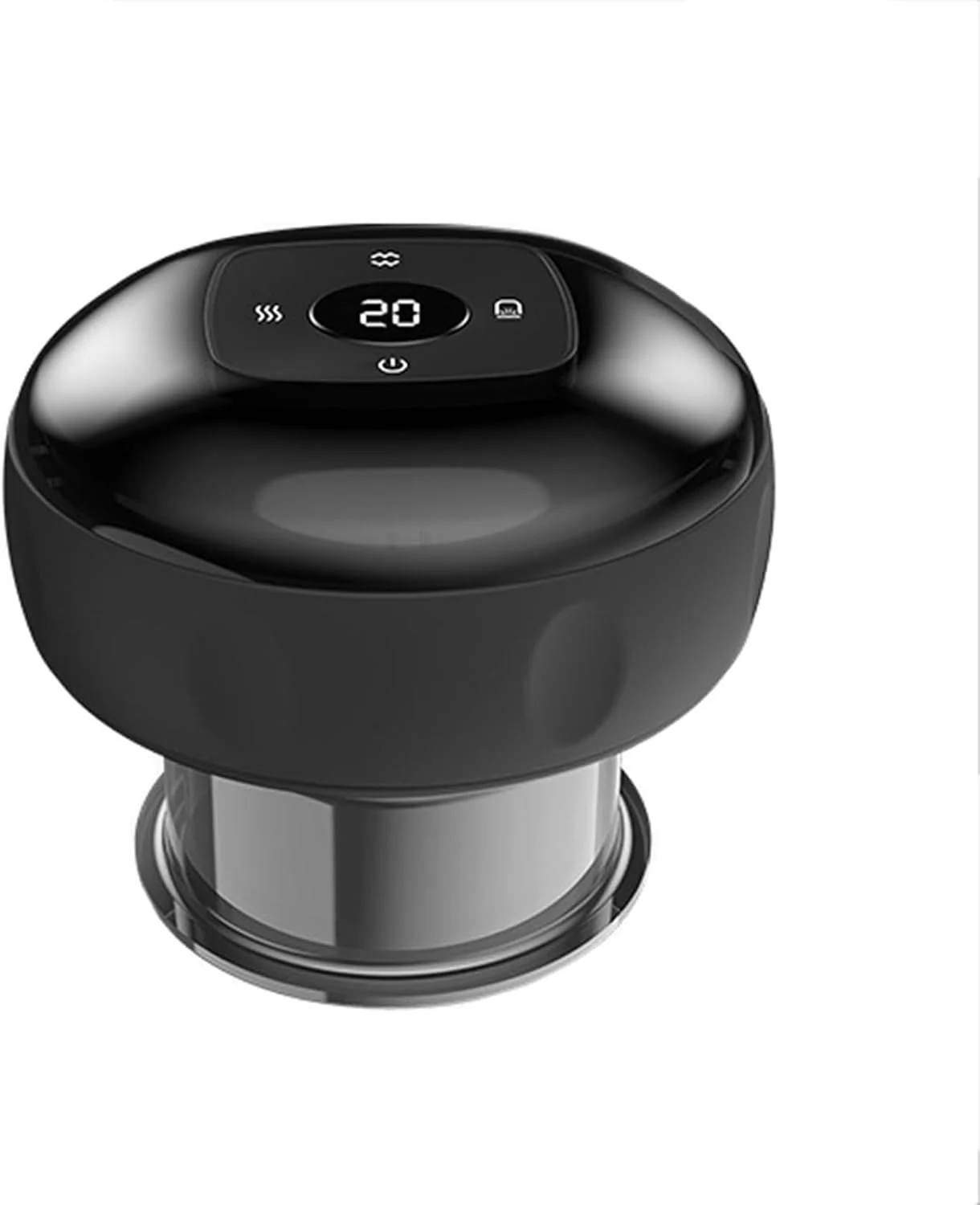 ماساژور حجامت الکتریکی هوشمند GABCHI، دستگاه حجامت ماساژور سلولیت برای تسکین هدفمند درد، گره ها، کوفتگی، درد عضلانی | ابزار حجامت تراش خلاء قابل حمل، مشکی