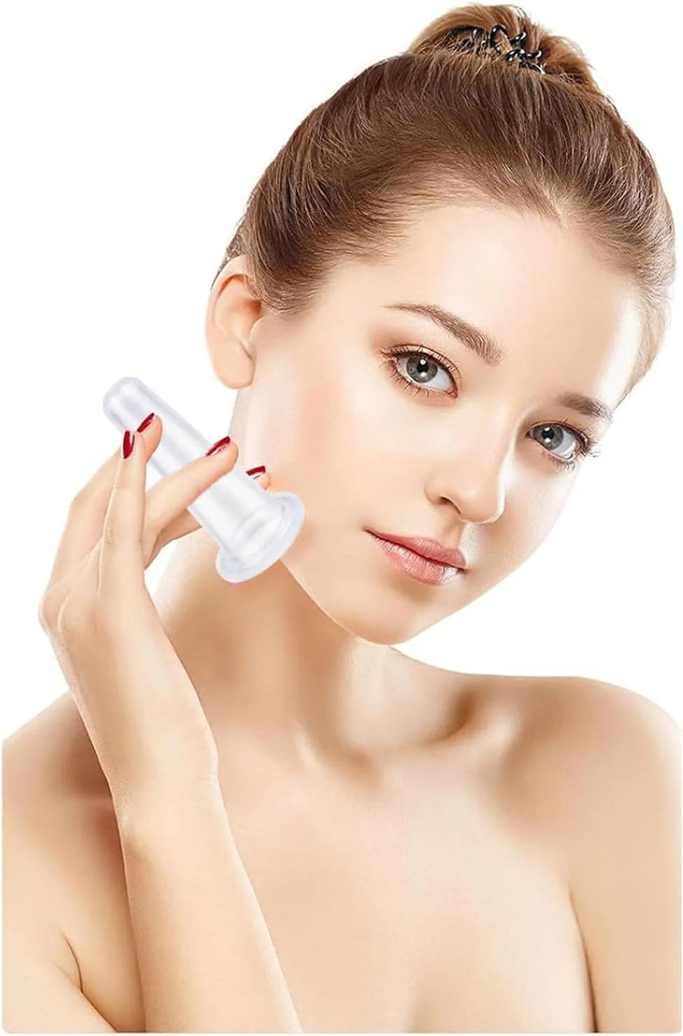 مجموعه ۴ عددی کاپینگ صورت Hodaqe - مجموعه فنجان های سیلیکونی برای لیفت صورت و مکش خلاء