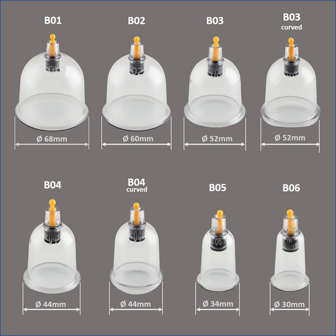 ست حجامت هوپومانیا با 24 فنجان مکش پلاستیکی و پمپ خلاء M016