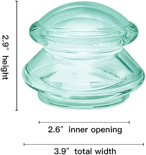 مجموعه لوازم جانبی ماساژ آی‌کاپینگ (سایز XL، 1 عدد) فنجان‌های ماساژ سیلیکونی، فنجان‌های مکش خلاء برای ماساژ بدن…