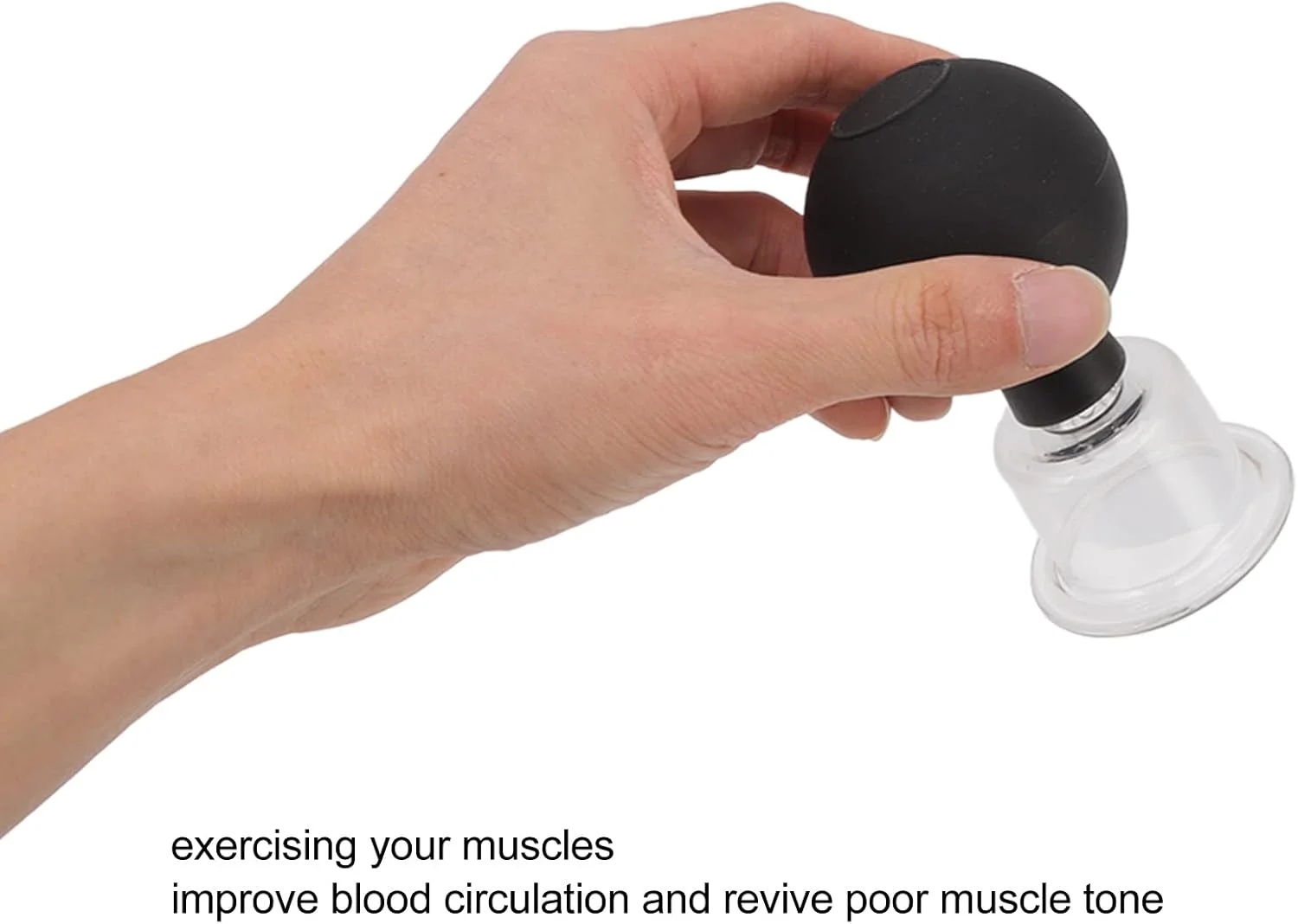 مجموعه ۴ عددی فنجان مکش JEOZBM، فنجان های مکش صورت شیشه ای، فنجان های مکش خلاء برای ماساژ درمانی برای تسکین درد بدن، صورت و مفاصل