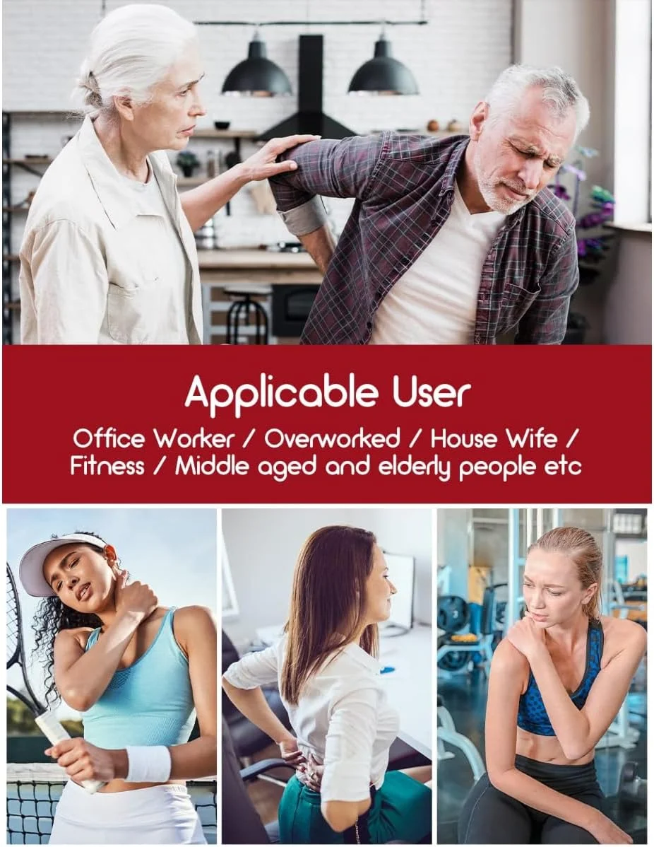 ماساژور حجامت الکتریکی هوشمند با گرما، نور قرمز و تنفس پویا برای تسکین درد، آرامش عضلات و ماساژ بافت عمیق