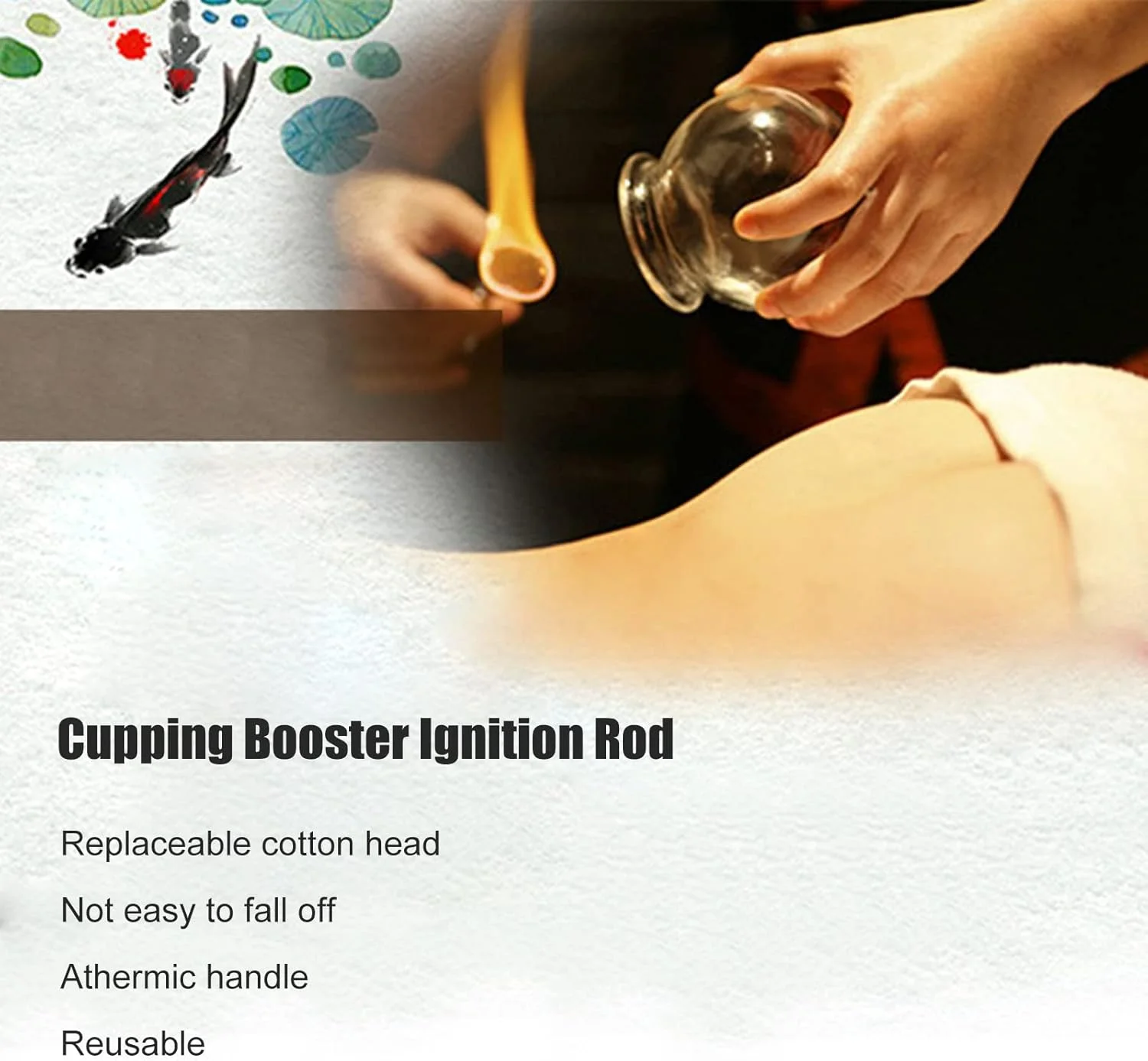 میله احتراق حجامت آتش، میله احتراق حجامت آتش 2 عددی، میله احتراق تقویت کننده حجامت، سر پنبه ای، دسته چوبی، استیل ضد زنگ، میله احتراق حجامت سنتی قابل استفاده مجدد