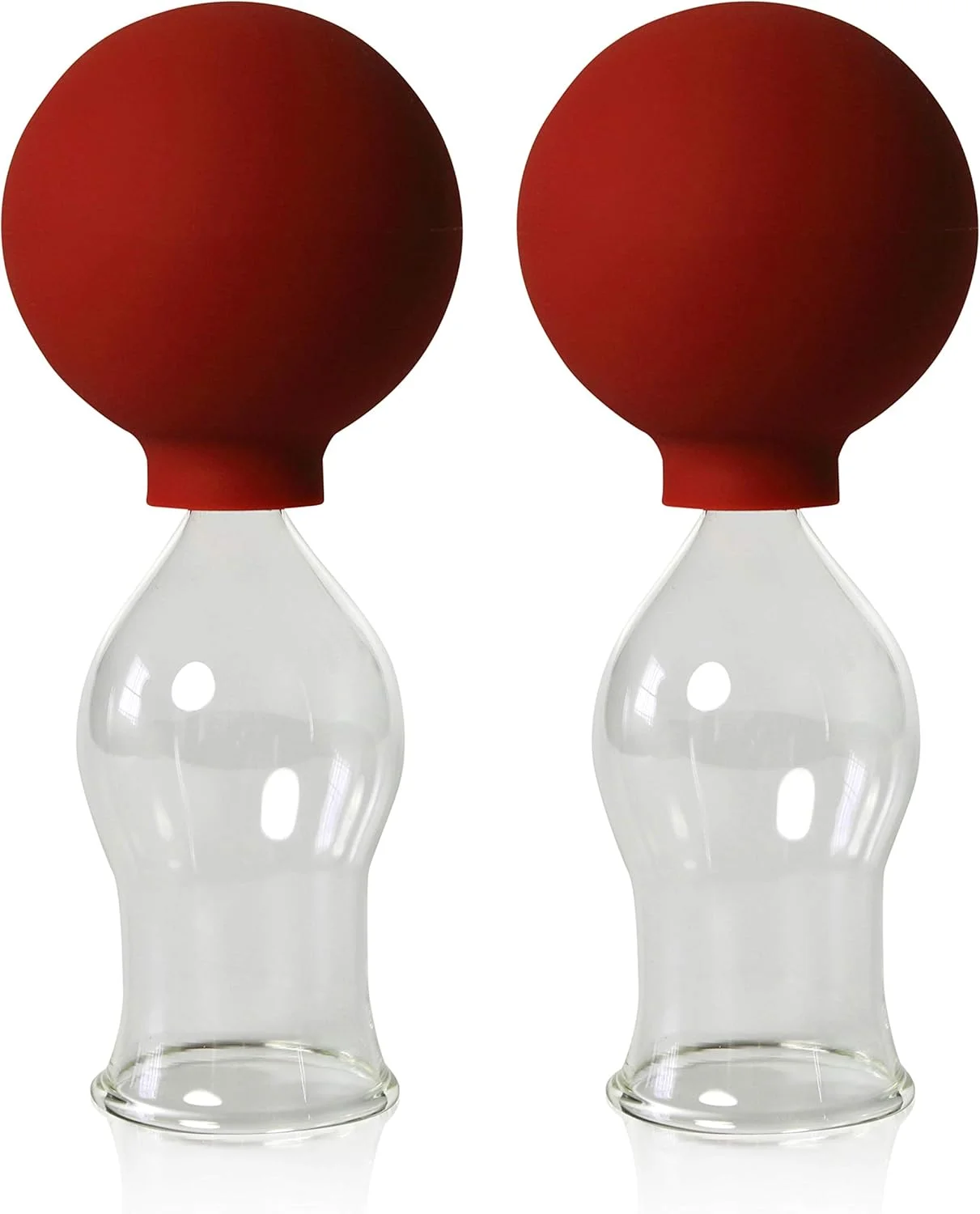 لیوان حجامت شیشه ای لاوشائر با توپ، 2 عدد، 40 میلی متر، برای حجامت حرفه ای و پزشکی، بدون نیاز به آتش