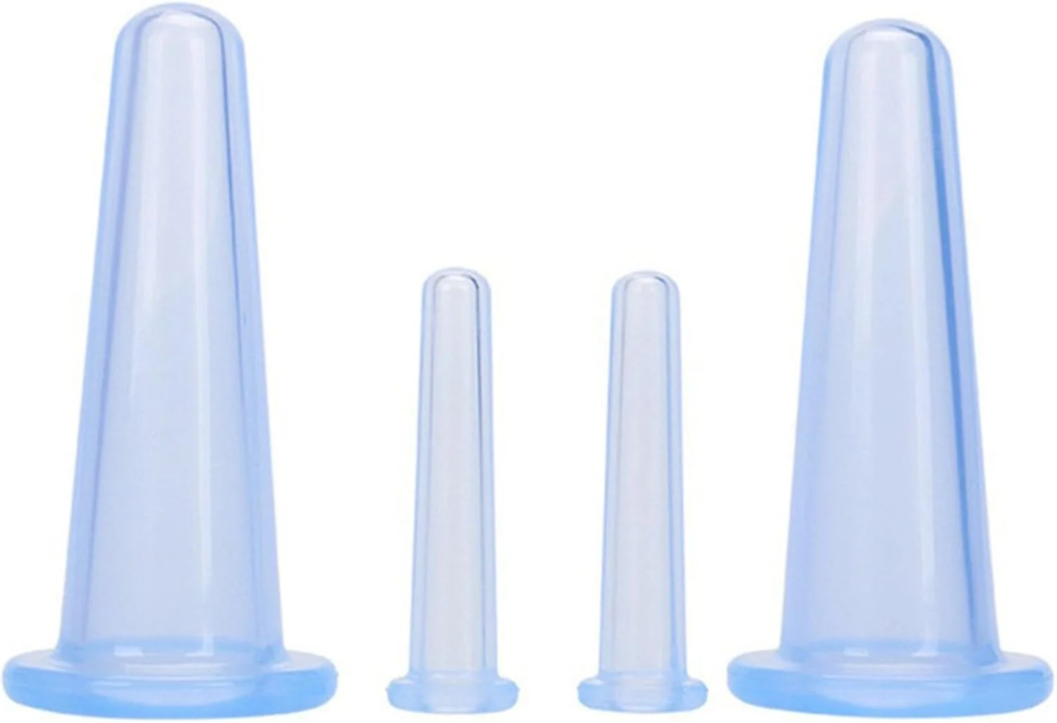 مجموعه ۴ عددی فنجان ماساژ صورت سیلیکونی Labymos، دستگاه کاپینگ صورت، فنجان های سیلیکونی، ماساژ کاپینگ صورت و چشم برای پوست صورت و گردن (2 عدد کوچک و 2 عدد بزرگ)