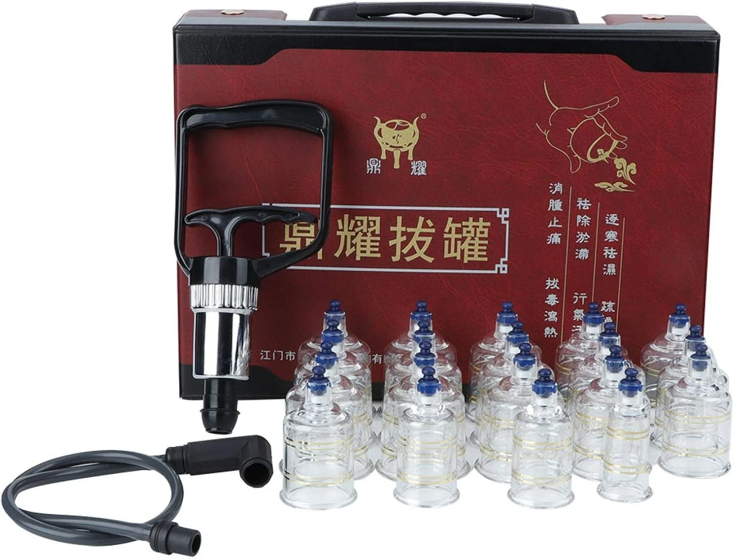 مجموعه های حجامت درمانی، مجموعه ۱۹ عددی حجامت ضخیم با پمپ خلاء، مجموعه های حرفه ای طب سوزنی چینی، ماساژ درمانی کامل بدن برای زنان/مردان/پدر/مادر، دارای تاییدیه CE