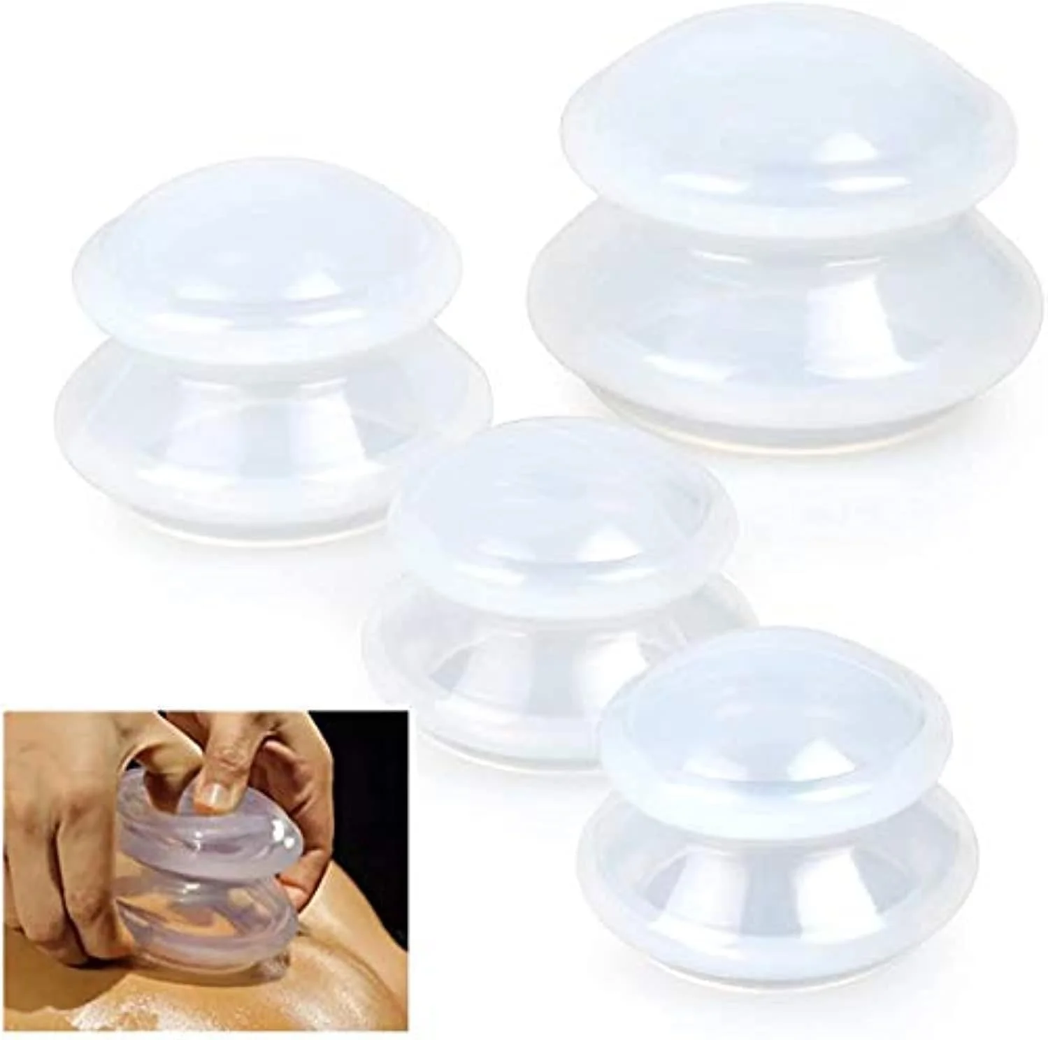 مجموعه ابزار ماساژ درمانی حجامت (4 فنجان) ابزار ماساژور سیلیکونی حرفه ای برای تسکین درد مفاصل، فنجان های ماساژ سیلیکونی خودکار برای عضلات عمقی، ضد سلولیت، بدن، گردن، زانو، لنف، صورت درباره حجامت چینی. حجامت درمانی یک روش درمانی سنتی با بیش از دو هزار و سیصد سال قدمت در چین است. یک ضرب المثل معروف وجود داشت: "وقتی حجامت انجام شود، نیمی از بیماری درمان می شود." با این حال، به طور کلی، ابزارهای حجامت قبلی از شاخ، بامبو، سفال، شیشه و مواد پلاستیکی ساخته می شدند. به دلیل سختی این مواد، قسمت های کمتری از بدن وجود دارد که می توان از آنها استفاده کرد. بر اساس حجامت درمانی سنتی، ما از مواد جدید و فناوری های مدرن استفاده می کنیم و نوع جدیدی از ابزار حجامت را ارائه می دهیم - کوزه حجامت الاستیک. هیچ آتش سوزی و سوختگی رخ نخواهد داد زیرا هیچ آتشی در دستکاری دخیل نیست. و نیروی مکش آن قوی است و به راحتی قابل تنظیم است. یادگیری و تسلط بر آن بسیار آسان است: 1. فنجان های سیلیکونی را روی پوست خود قرار دهید. 2. هنگام قرار دادن یک شیشه، یکی شیشه را با انگشت اشاره، انگشت میانی و انگشت حلقه در اطراف حاشیه دهانه شیشه نگه می دارد، شیشه را روی محل حجامت قرار می دهد، سپس بالای شیشه را با انگشت شست فشار می دهد و حاشیه دهانه شیشه را کمی با سه انگشت دیگر بلند می کند تا هوا خارج شود. 3. سپس شیشه را روی پوست فشار داده و سه انگشت و سپس آنها را رها کنید. اکنون شیشه روی پوست مکیده شده است. 4. شیشه را با یک دست نگه دارید و آن را به یک طرف فشار دهید، در طرف دیگر، پوست نزدیک دهان را با دست دیگر فشار دهید. بنابراین یک شکاف کوچک ایجاد می شود و هوا می تواند از طریق شکاف وارد شود. شیشه به طور طبیعی می افتد.