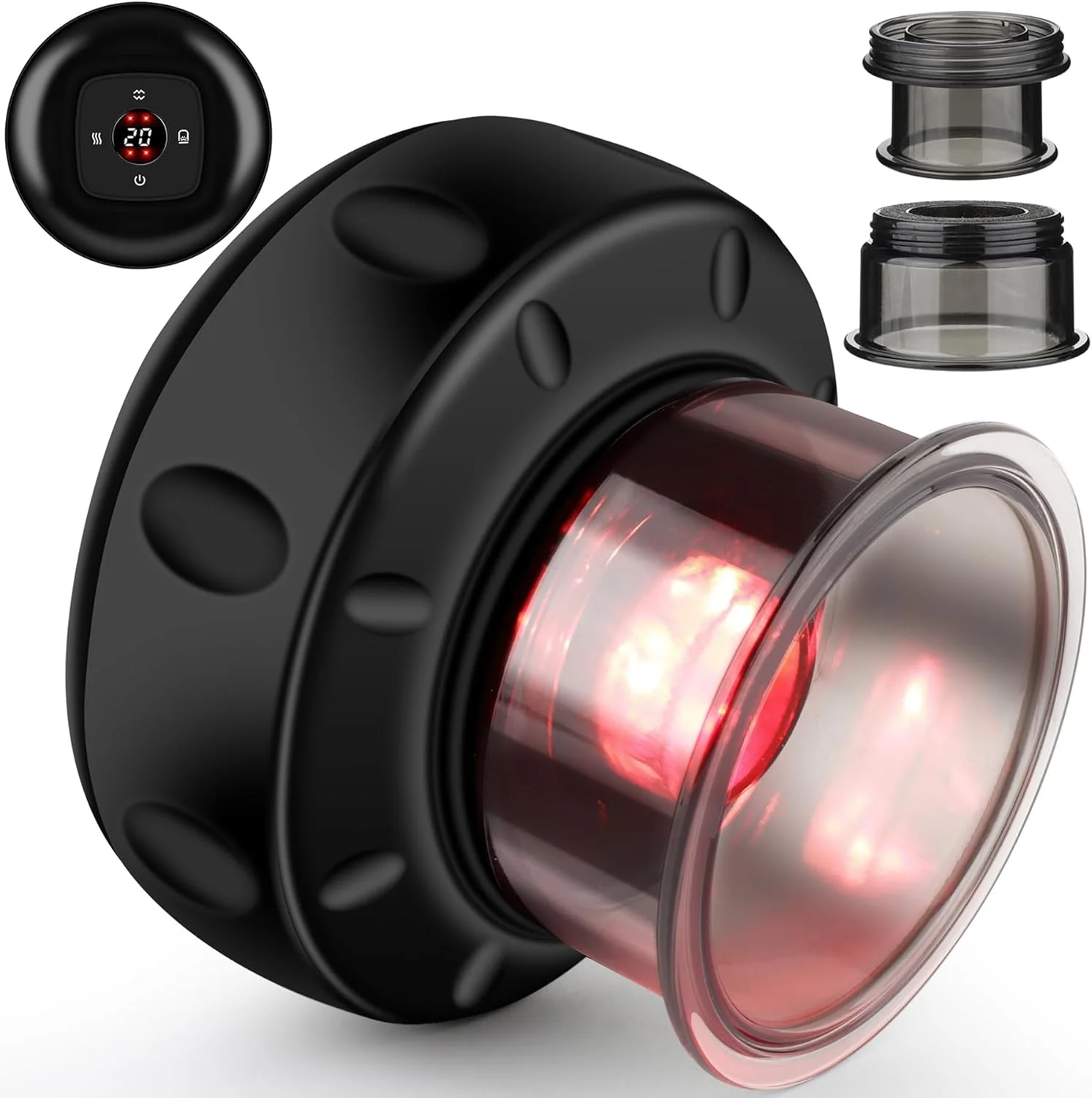 دستگاه حجامت برقی، ماساژور سلولیت هوشمند و پویا 3 در 1، ابزار حجامت و لایه برداری با 12 سطح دما و مکش