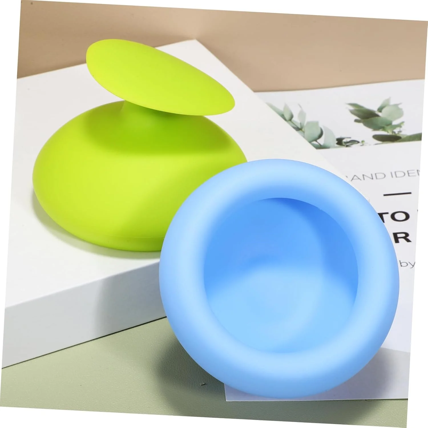 موبستک 2 عدد فنجان سیلیکونی برای خلط برداری و کمک های اولیه در خفگی، فنجان سیلیکونی کف دست، فنجان سینه کودک، فنجان های سیلیکونی برای حجامت، ژل سیلیکا برای کاهش خلط و آسفیکسی سالمندان