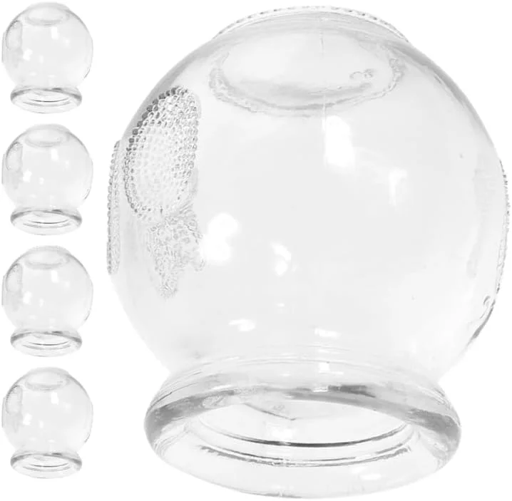 مجموعه حجامت شیشه ای ضخیم نولیتوی، 5 عددی، برای ماساژ درمانی، فنجان های حجامت طب سنتی چینی برای استفاده خانگی، کیت حجامت آتش برای آرامش و سلامتی مجموعه حجامت شیشه ای ضخیم نولیتوی، 5 عددی، برای ماساژ درمانی، فنجان های حجامت طب سنتی چینی برای استفاده خانگی، کیت حجامت آتش برای آرامش و سلامتی