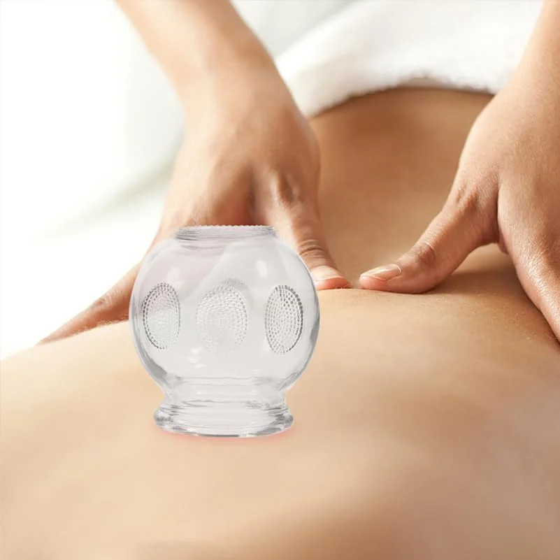 مجموعه حجامت شیشه ای ضخیم نولیتوی، 5 عددی، برای ماساژ درمانی، فنجان های حجامت طب سنتی چینی برای استفاده خانگی، کیت حجامت آتش برای آرامش و سلامتی