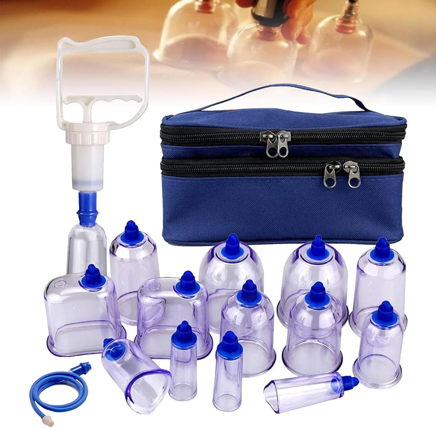 مجموعه ۱۳ عددی فنجان حجامت MTTXY، مجموعه حرفه ای حجامت ماساژ درمانی چینی، کیت حجامت خلاء کششی خانگی برای استفاده در منزل مجموعه ۱۳ عددی فنجان حجامت MTTXY، مجموعه حرفه ای حجامت ماساژ درمانی چینی، کیت حجامت خلاء کششی خانگی برای استفاده در منزل