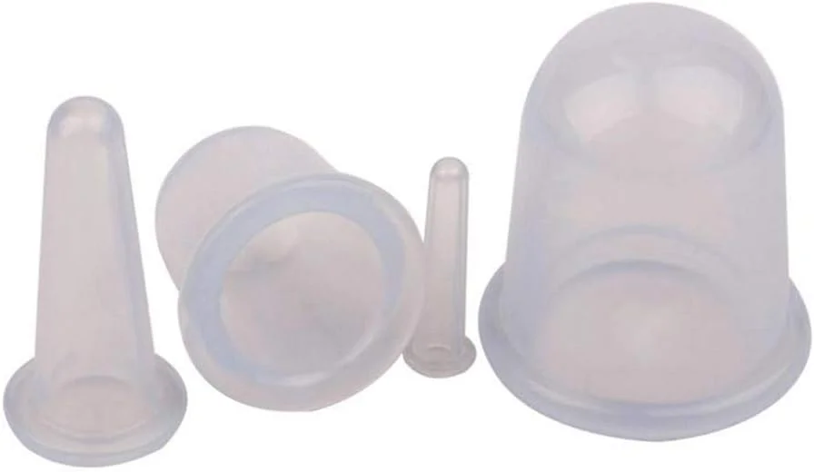 ست ۴ عددی لیوان حجامت سیلیکونی طبیعی، ماساژ بدن، صورت، گردن و کمر (رنگ شفاف) ست ۴ عددی لیوان حجامت سیلیکونی طبیعی، ماساژ بدن، صورت، گردن و کمر (رنگ شفاف)