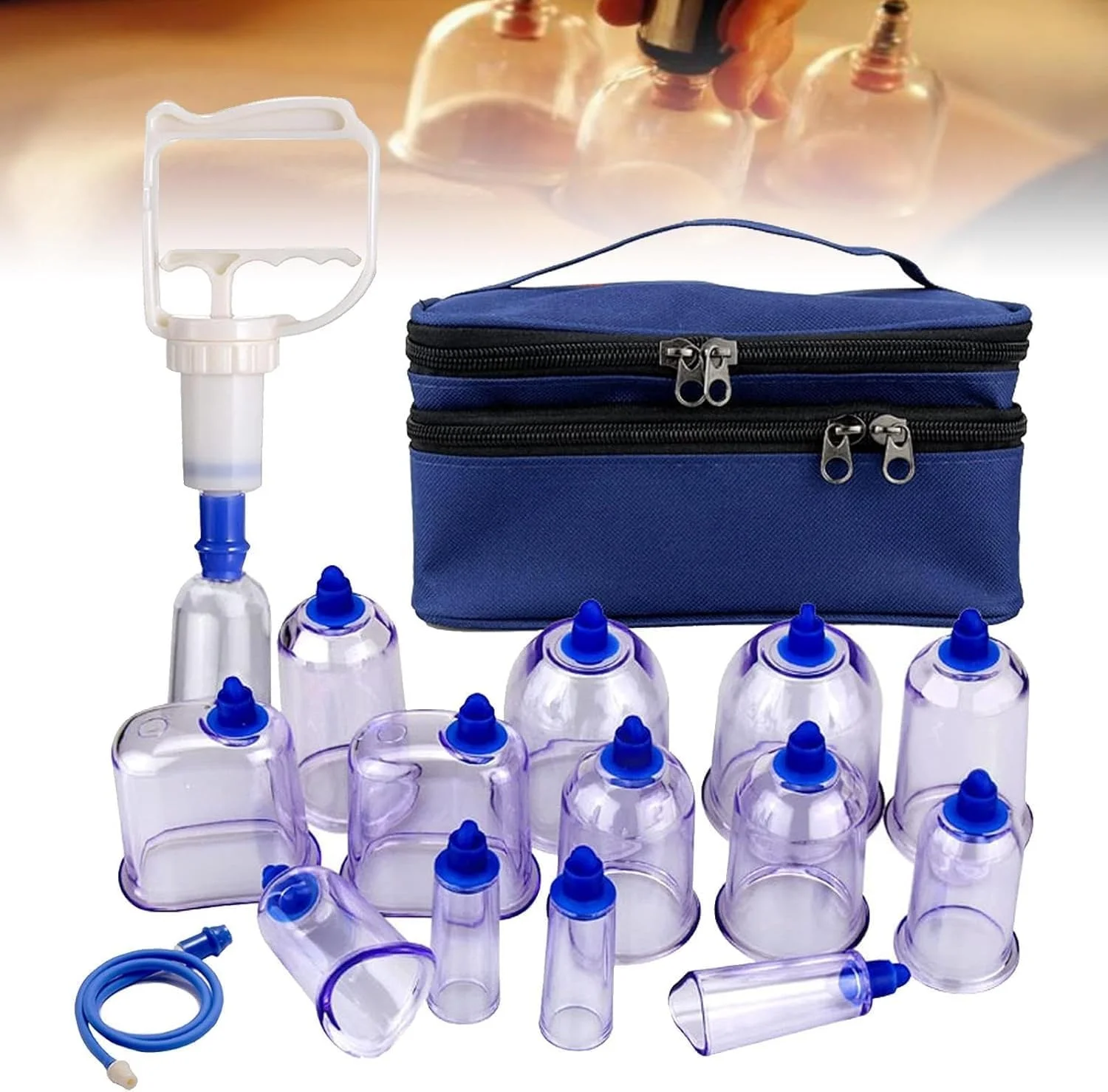 مجموعه لوازم حجامت چینی MWAYOYTE، کیت ۱۳ عددی فنجان های حجامت حرفه ای، کیت ابزار ماساژ برای رفع گرفتگی عضلات، تسکین درد کمر و کاهش سلولیت. مجموعه لوازم حجامت چینی MWAYOYTE، کیت ۱۳ عددی فنجان های حجامت حرفه ای، کیت ابزار ماساژ برای رفع گرفتگی عضلات، تسکین درد کمر و کاهش سلولیت.