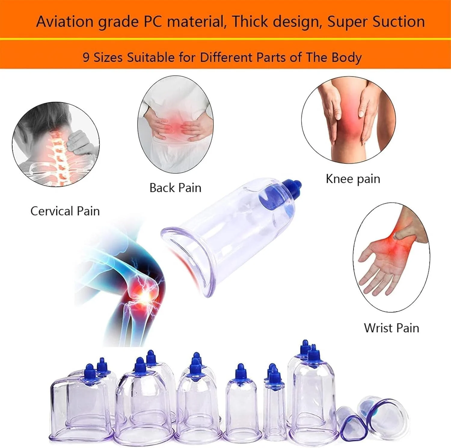 مجموعه لوازم حجامت چینی MWAYOYTE، کیت ۱۳ عددی فنجان های حجامت حرفه ای، کیت ابزار ماساژ برای رفع گرفتگی عضلات، تسکین درد کمر و کاهش سلولیت. مجموعه لوازم حجامت چینی MWAYOYTE، کیت ۱۳ عددی فنجان های حجامت حرفه ای، کیت ابزار ماساژ برای رفع گرفتگی عضلات، تسکین درد کمر و کاهش سلولیت.