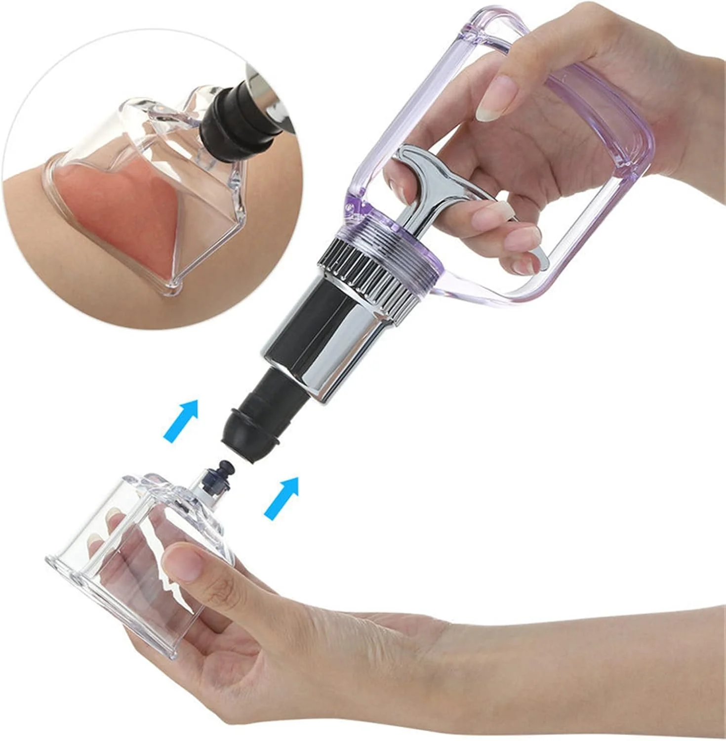 مجموعه لوازم حجامت PEHUB، مجموعه ۴ فنجانی حجامت چینی برای ماساژ صورت و بدن، ماساژ طب سوزنی، کیت قوطی های حجامت مجموعه لوازم حجامت PEHUB، مجموعه ۴ فنجانی حجامت چینی برای ماساژ صورت و بدن، ماساژ طب سوزنی، کیت قوطی های حجامت