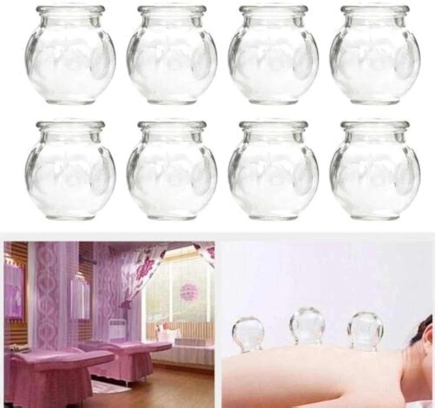 مجموعه حرفه ای لیوان حجامت شیشه ای سایز شماره 5 (8 عدد در هر ست) مجموعه حرفه ای لیوان حجامت شیشه ای سایز شماره 5 (8 عدد در هر ست)