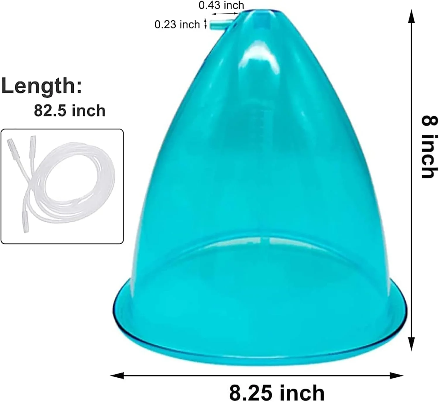 پیکیز 2 عدد کاپ ماساژ وکیوم سایز بزرگ 180 میلی لیتری، لوازم جانبی دستگاه کاپینگ وکیوم با شلنگ Y شکل برای فرم دهی باسن و ماساژ بدن پیکیز 2 عدد کاپ ماساژ وکیوم سایز بزرگ 180 میلی لیتری، لوازم جانبی دستگاه کاپینگ وکیوم با شلنگ Y شکل برای فرم دهی باسن و ماساژ بدن