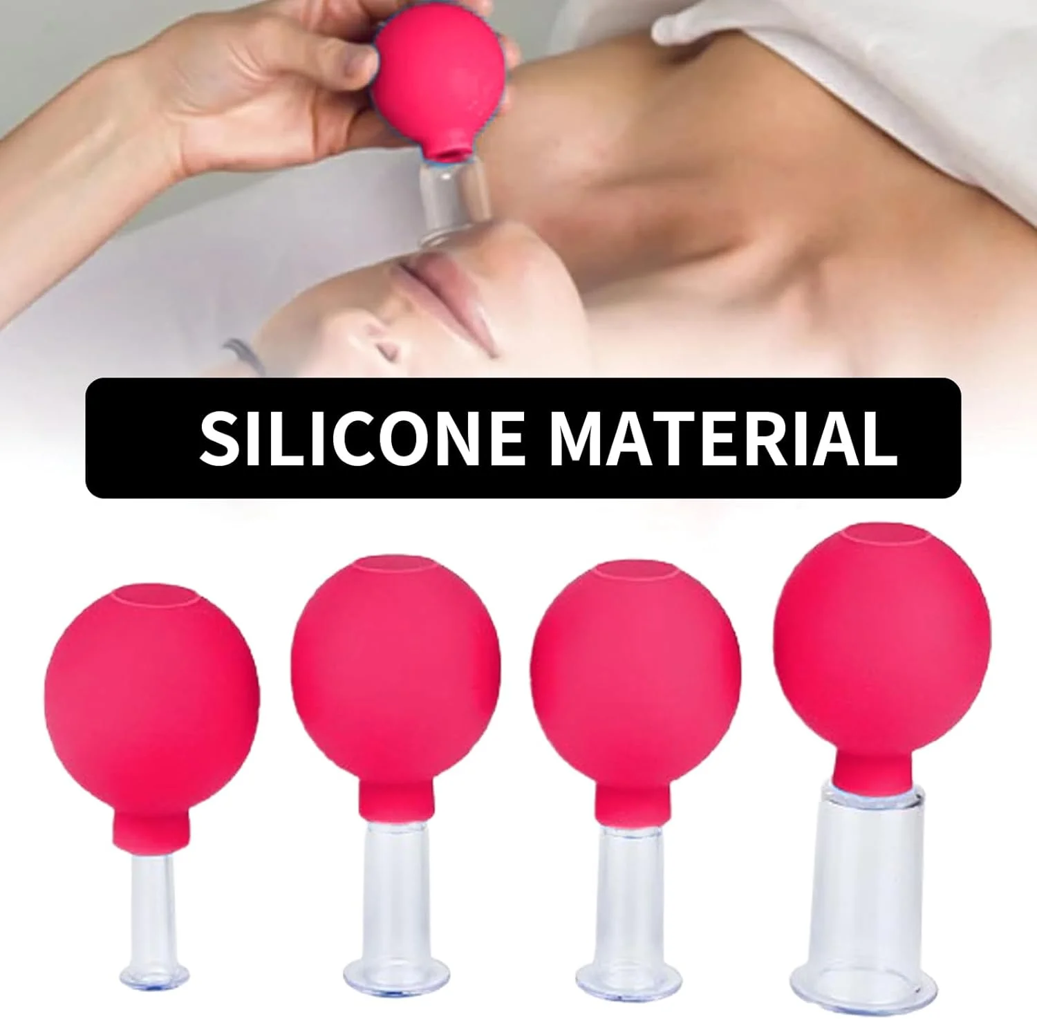 مجموعه کاپینگ صورت، ماساژ صورت 4 تکه، ابزار مراقبت از پوست، لیوان های کاپینگ، کاپینگ فیزیوتراپی پلاستیکی با توپ سیلیکونی، سفت کننده پوست، کاهش چین و چروک، سم زدایی، تحریک جریان لنفاوی مجموعه کاپینگ صورت، ماساژ صورت 4 تکه، ابزار مراقبت از پوست، لیوان های کاپینگ، کاپینگ فیزیوتراپی پلاستیکی با توپ سیلیکونی، سفت کننده پوست، کاهش چین و چروک، سم زدایی، تحریک جریان لنفاوی