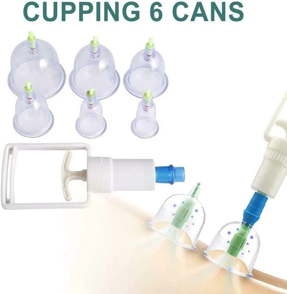 مجموعه 6 عددی فنجان حجامت، طب سوزنی و ماساژ PrePsto، ابزار مکش خلاء، ماساژور ریلکسی بدن، پمپ های مکش مجموعه 6 عددی فنجان حجامت، طب سوزنی و ماساژ PrePsto، ابزار مکش خلاء، ماساژور ریلکسی بدن، پمپ های مکش