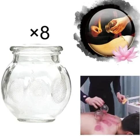 مجموعه حرفه ای لیوان حجامت شیشه ای سایز شماره 4 (8 عدد در هر ست) مجموعه حرفه ای لیوان حجامت شیشه ای سایز شماره 4 (8 عدد در هر ست)