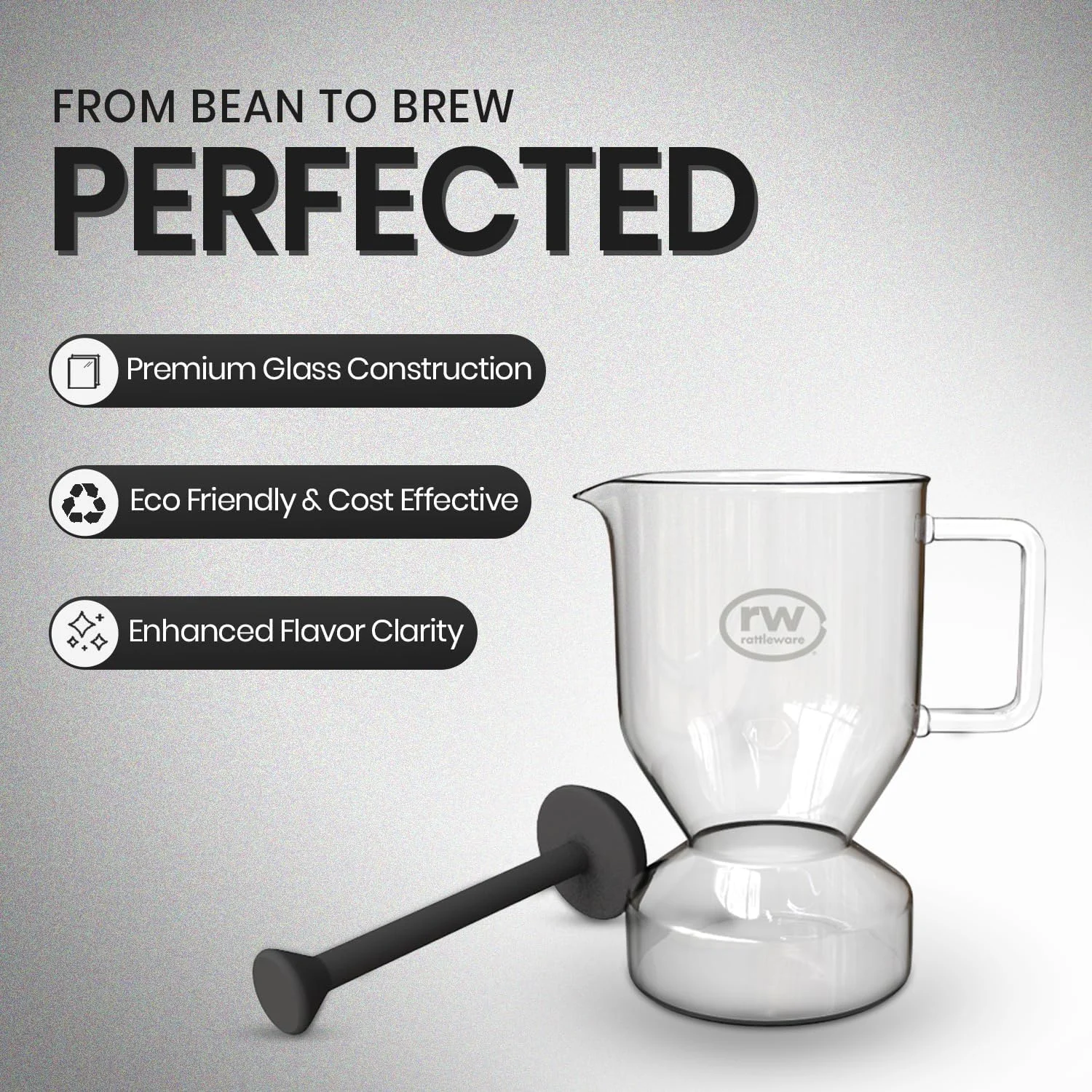 دستگاه دمآوری قهوه Rattleware Glass Cupping (15 سانتیمتر)، دستگاه تست قهوه مقاوم در برابر حرارت، ایده آل برای کاپینگ، پور اور، قهوه قطره ای، قهوه تخصصی، باریستاها و دم کردن خانگی، بادوام و آسان برای استفاده دستگاه دمآوری قهوه Rattleware Glass Cupping (15 سانتیمتر)، دستگاه تست قهوه مقاوم در برابر حرارت، ایده آل برای کاپینگ، پور اور، قهوه قطره ای، قهوه تخصصی، باریستاها و دم کردن خانگی، بادوام و آسان برای استفاده