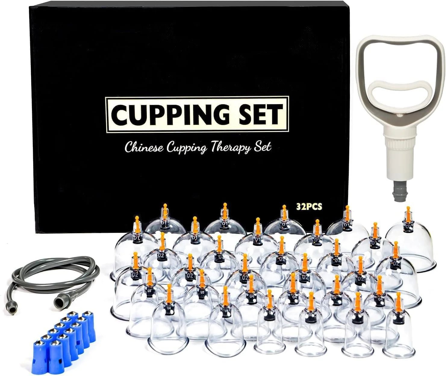 مجموعه بادکش RR-INTL برای ماساژ درمانی - مجموعه 32 عددی بادکش حرفه ای چینی با مغناطیس، مجموعه بادکش خلاء برای کاهش سلولیت و تسکین درد عضلانی به همراه پمپ دستی مجموعه بادکش RR-INTL برای ماساژ درمانی - مجموعه 32 عددی بادکش حرفه ای چینی با مغناطیس، مجموعه بادکش خلاء برای کاهش سلولیت و تسکین درد عضلانی به همراه پمپ دستی