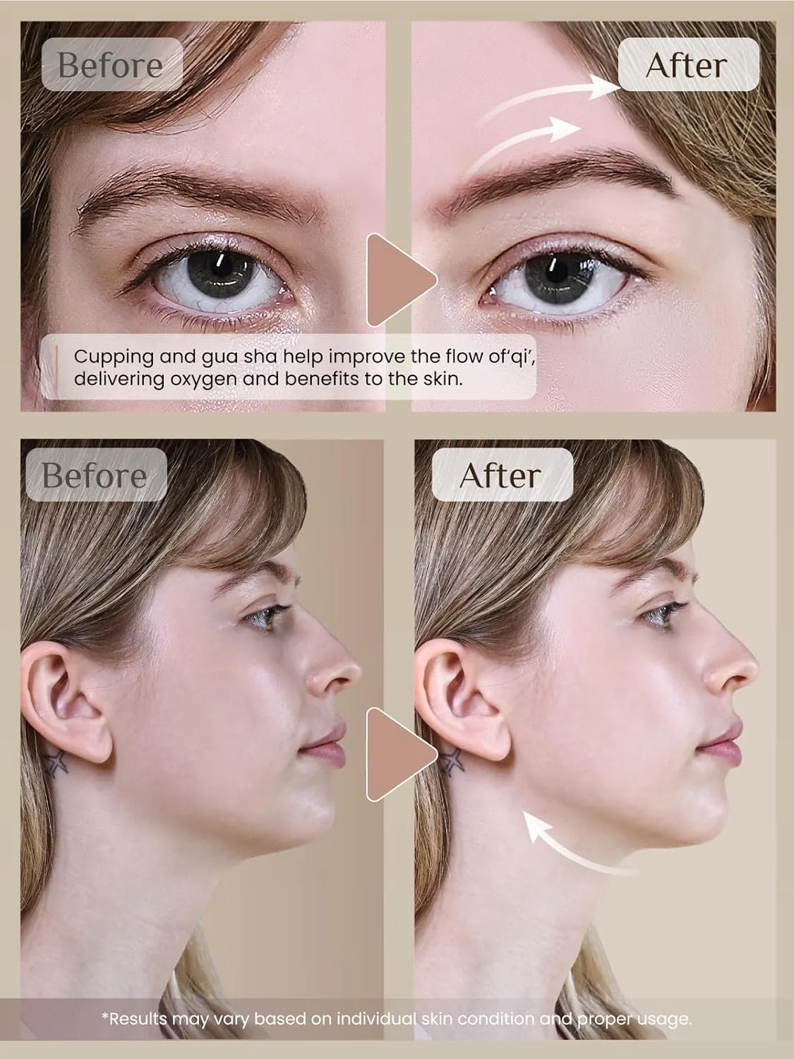 ست کاپینگ صورت و ابزار گوا شا رنا کریس | ست کاپینگ سیلیکونی و سنگ گوا شا رز کوارتز | ست تراپی کاپینگ صورت برای ضد پیری طبیعی، سلولیت، پف، حجیم کردن لب، مراقبت از پوست