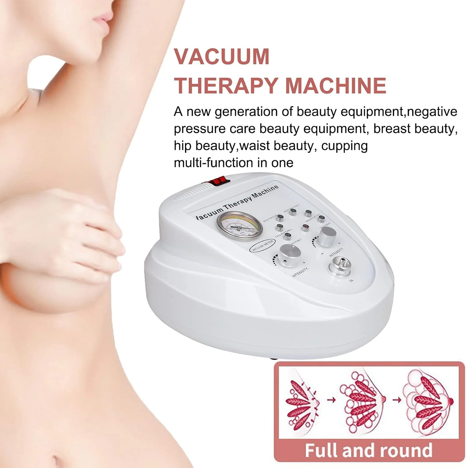 دستگاه وکیوم تراپی REUOO، دستگاه ماساژ بدن و پشت، ماساژور فرم دهنده با 24 فنجان برای کاپینگ