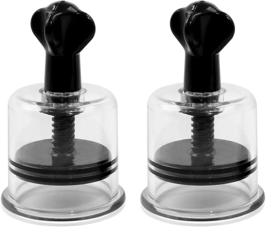 ست حجامت دو عددی سارینی، دستگاه حجامت مکشی چرخشی، فنجان های درمانی قابل تنظیم برای درمان کمر، گردن، شانه و بدن (مشکی)