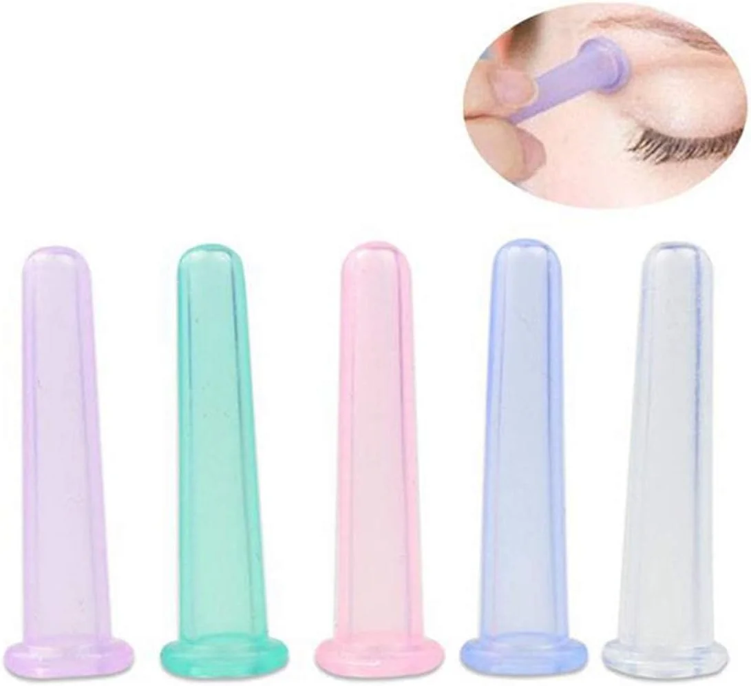 مجموعه ۴ عددی کاپینگ سیلیکونی برای صورت و گردن، سفت کننده و بهبود گردش خون، زیبا و شیک