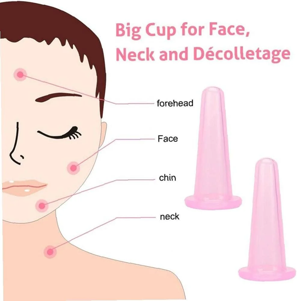 مجموعه ماساژ صورت سیلیکونی، کیت ماساژ صورت و چشم، فنجان ماساژ خلاء، ابزار زیبایی مراقبت از پوست طبیعی (صورتی)، محصولات سلامت 4 عددی مجموعه ماساژ صورت سیلیکونی، کیت ماساژ صورت و چشم، فنجان ماساژ خلاء، ابزار زیبایی مراقبت از پوست طبیعی (صورتی)، محصولات سلامت 4 عددی