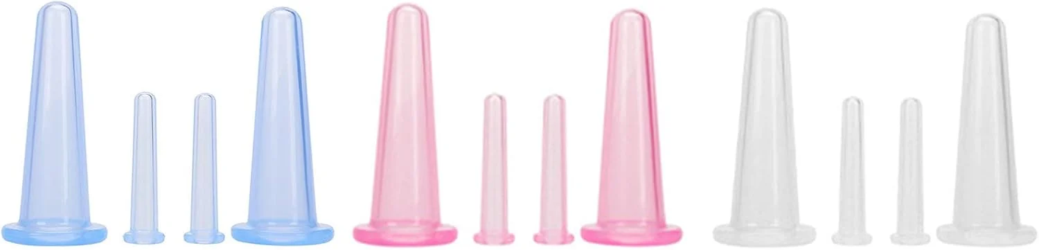 ۴ عدد فنجان ماساژ صورت سیلیکونی، دستگاه کاپینگ صورت، ست فنجان سیلیکونی، ماساژ کاپینگ صورت و چشم برای پوست صورت و گردن (۲ کوچک و ۲ بزرگ) ۴ عدد فنجان ماساژ صورت سیلیکونی، دستگاه کاپینگ صورت، ست فنجان سیلیکونی، ماساژ کاپینگ صورت و چشم برای پوست صورت و گردن (۲ کوچک و ۲ بزرگ)