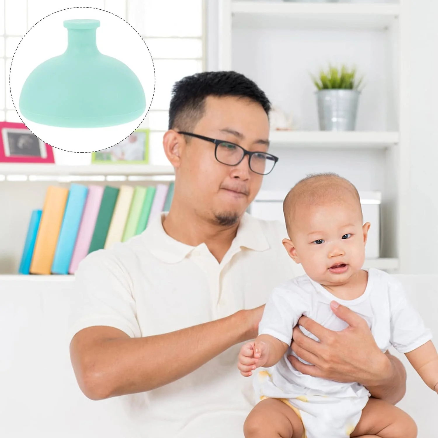 دو عدد کاپ سیلیکونی ضربه ای کف دست برای قفسه سینه، کاپ فیزیوتراپی قفسه سینه، درام فشار، درمان ماساژ برای خلط