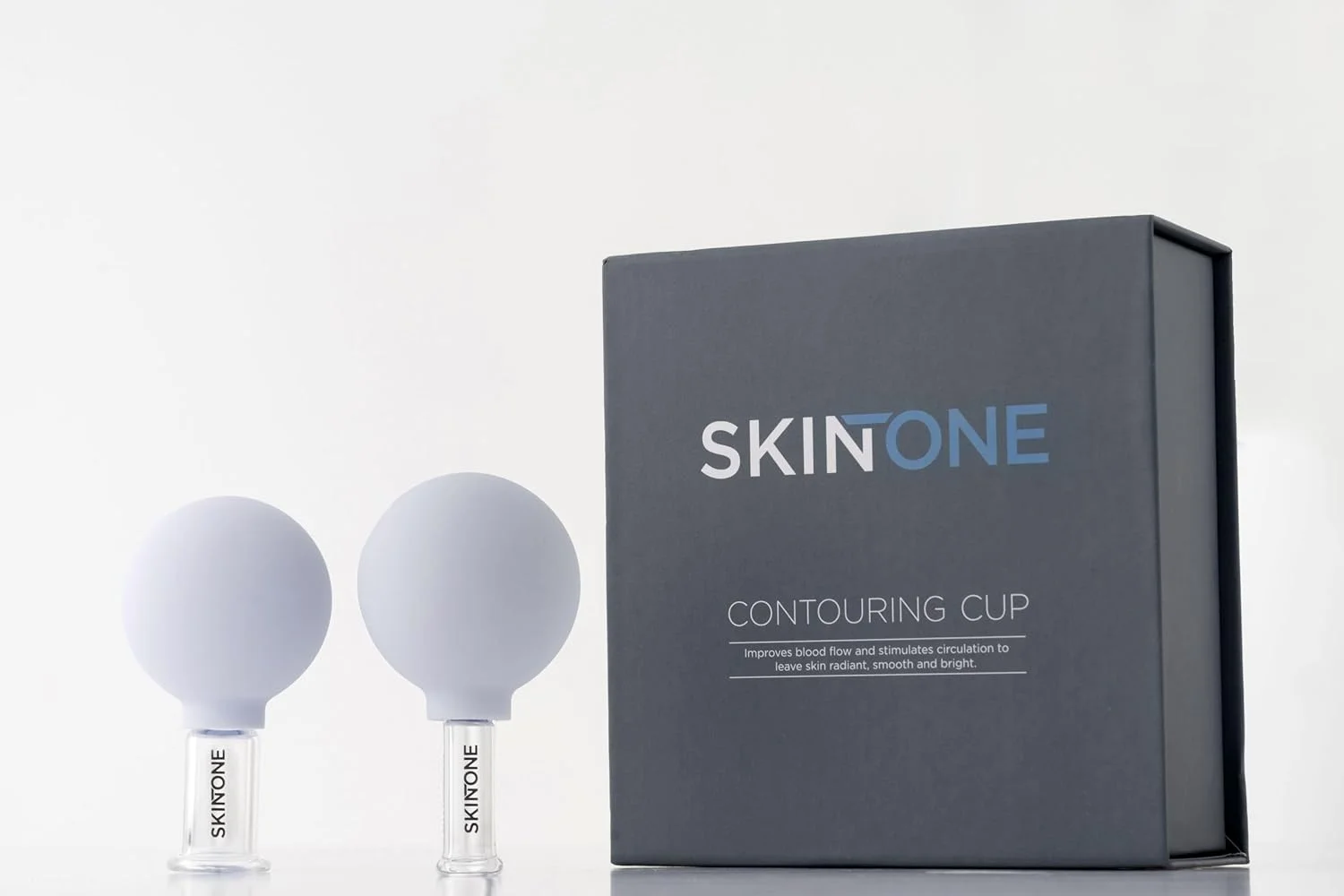 Skintone® - لیوان حجامت با توپ مکش سیلیکونی - ماساژ بافت - ماساژور صورت - غلتک ماساژ - ست حجامت صورت - فنجان سیلیکونی برای حجامت درمانی