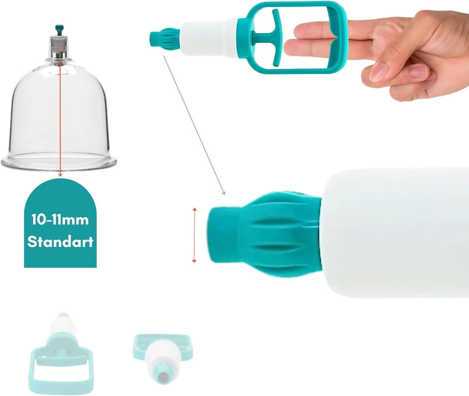 پمپ دستی آبی کوچک، پمپ مکش، پمپ حجامت، تفنگ حجامت