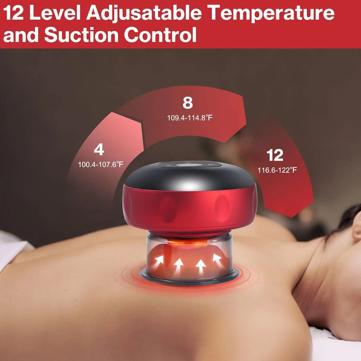 دستگاه ماساژور حجامت الکتریکی هوشمند SmartGrist، ابزار ماساژ گوا شا، ماساژور ضد سلولیت، دستگاه وکیوم تراپی 3 در 1 با 12 سطح دما و مکش، فنجان دستی قابل شارژ دستگاه ماساژور حجامت الکتریکی هوشمند SmartGrist، ابزار ماساژ گوا شا، ماساژور ضد سلولیت، دستگاه وکیوم تراپی 3 در 1 با 12 سطح دما و مکش، فنجان دستی قابل شارژ