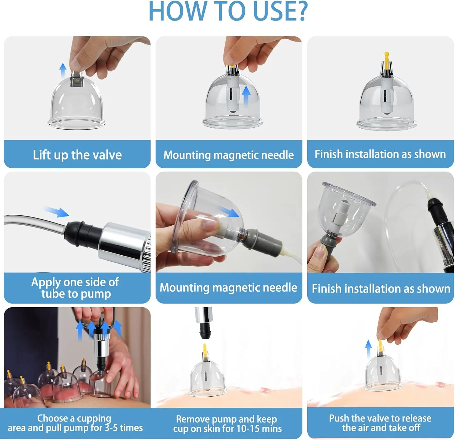 مجموعه حجامت حرفه ای 22 تایی برای ماساژ درمانی خانگی، قابل حمل با دسته، مجموعه دستگاه حجامت SafeShell با پمپ مغناطیسی خلاء، مجموعه ماساژ حجامت سلولیت مجموعه حجامت حرفه ای 22 تایی برای ماساژ درمانی خانگی، قابل حمل با دسته، مجموعه دستگاه حجامت SafeShell با پمپ مغناطیسی خلاء، مجموعه ماساژ حجامت سلولیت