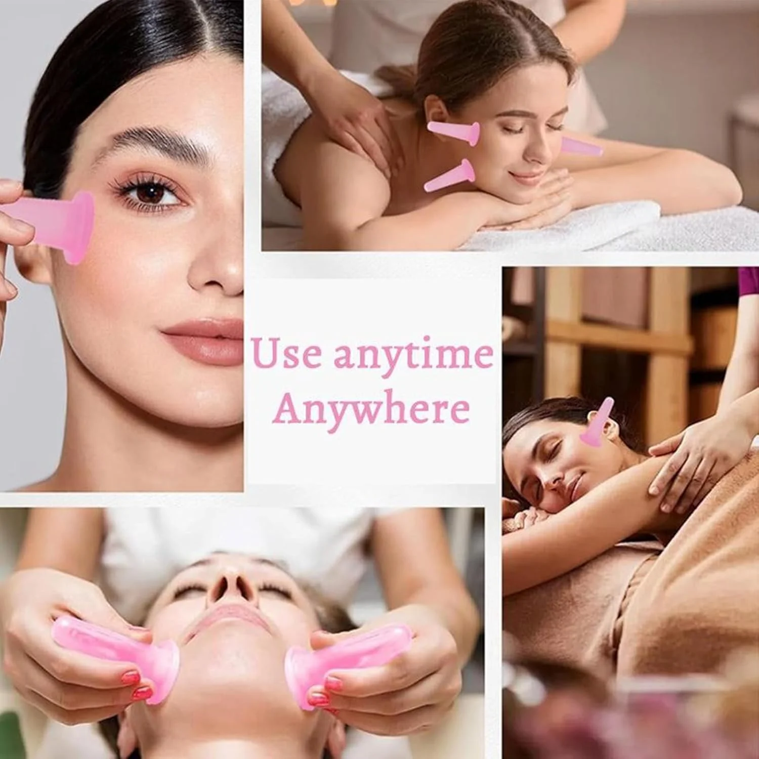 فنجان های مکش صورت | فنجان گذاری صورت با خلاء سیلیکونی | ابزار زیبایی قابل حمل برای مراقبت از صورت، مناسب سفر کاری، مدرسه، مسافرت و خانه فنجان های مکش صورت | فنجان گذاری صورت با خلاء سیلیکونی | ابزار زیبایی قابل حمل برای مراقبت از صورت، مناسب سفر کاری، مدرسه، مسافرت و خانه