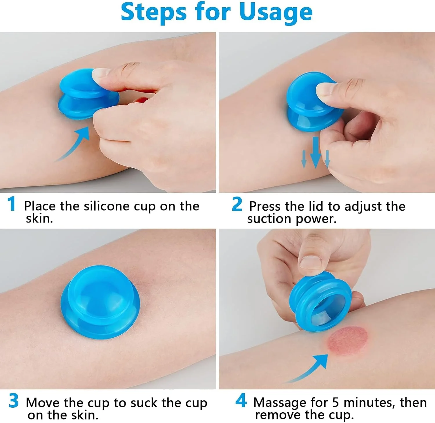 مجموعه ۴ عددی بادکش سیلیکونی تزویق، جلوگیری از درد عضلات صورت، رفع تنش بافت همبند و بدن، ست بادکش شفاف، ماساژور بادکش سیلیکونی با فشار منفی مجموعه ۴ عددی بادکش سیلیکونی تزویق، جلوگیری از درد عضلات صورت، رفع تنش بافت همبند و بدن، ست بادکش شفاف، ماساژور بادکش سیلیکونی با فشار منفی