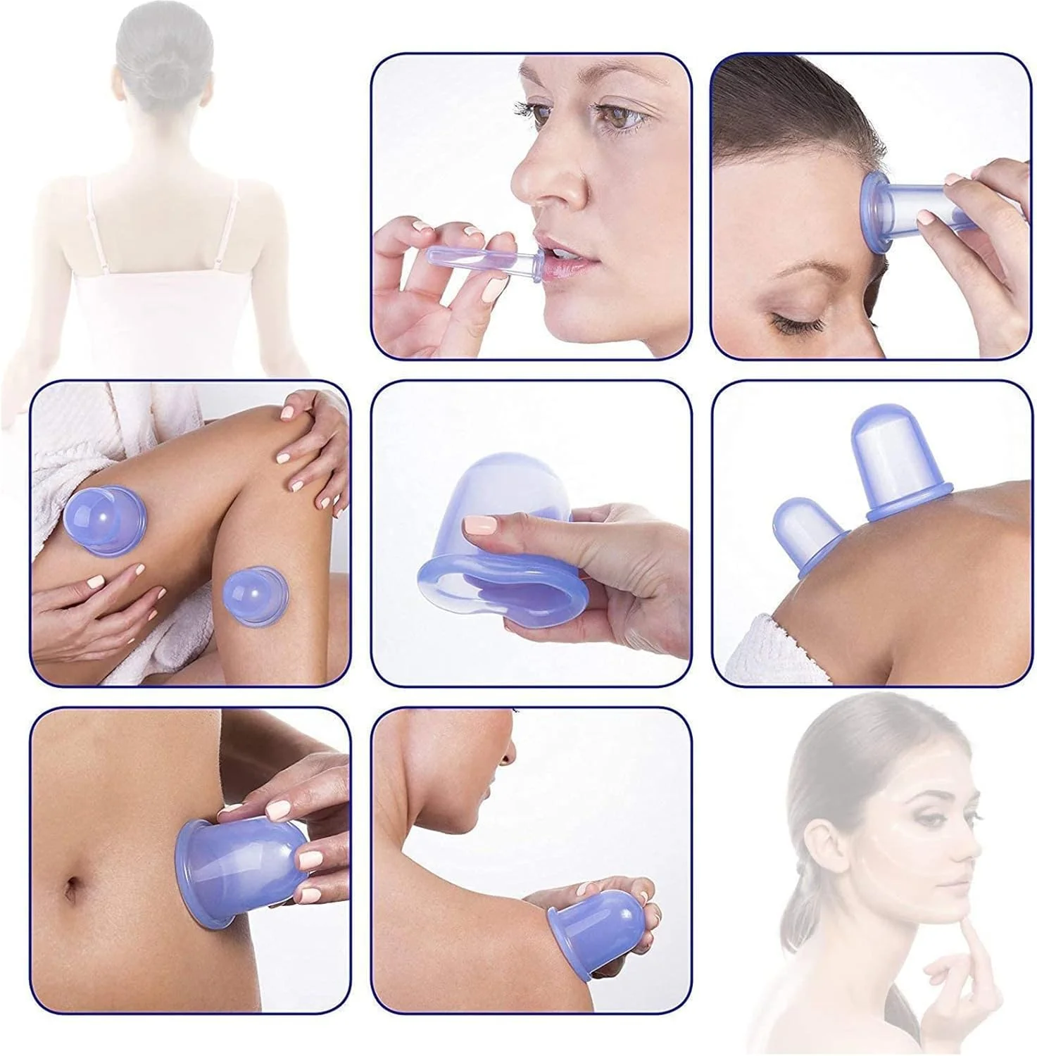 ست فنجان حجامت، 4 عدد فنجان سیلیکونی حجامت، فنجان ماساژ مکش خلاء، فنجان ضد سلولیت برای ماساژ تسکین درد آرتریت، 4 سایز ست فنجان حجامت، 4 عدد فنجان سیلیکونی حجامت، فنجان ماساژ مکش خلاء، فنجان ضد سلولیت برای ماساژ تسکین درد آرتریت، 4 سایز