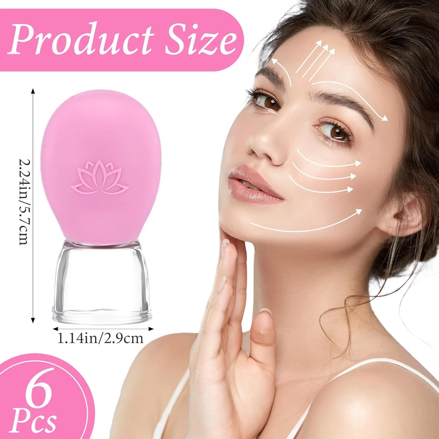 دستگاه حجامت وانمو 6 عددی، کاپینگ خلاء با فشار منفی، فنجان ماساژ حجامت شیشه ای، ماساژور سیلیکونی، ماساژور فاسیای بدن برای صورت و بدن دستگاه حجامت وانمو 6 عددی، کاپینگ خلاء با فشار منفی، فنجان ماساژ حجامت شیشه ای، ماساژور سیلیکونی، ماساژور فاسیای بدن برای صورت و بدن